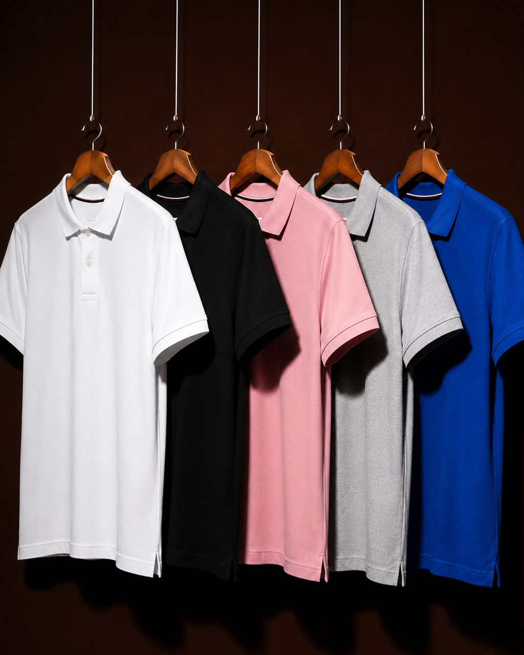 Five-Colour Polo — Pack of 5
