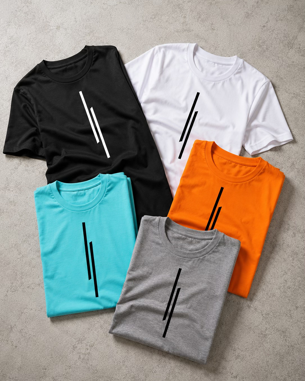 Stripe Tee — Pack of 5