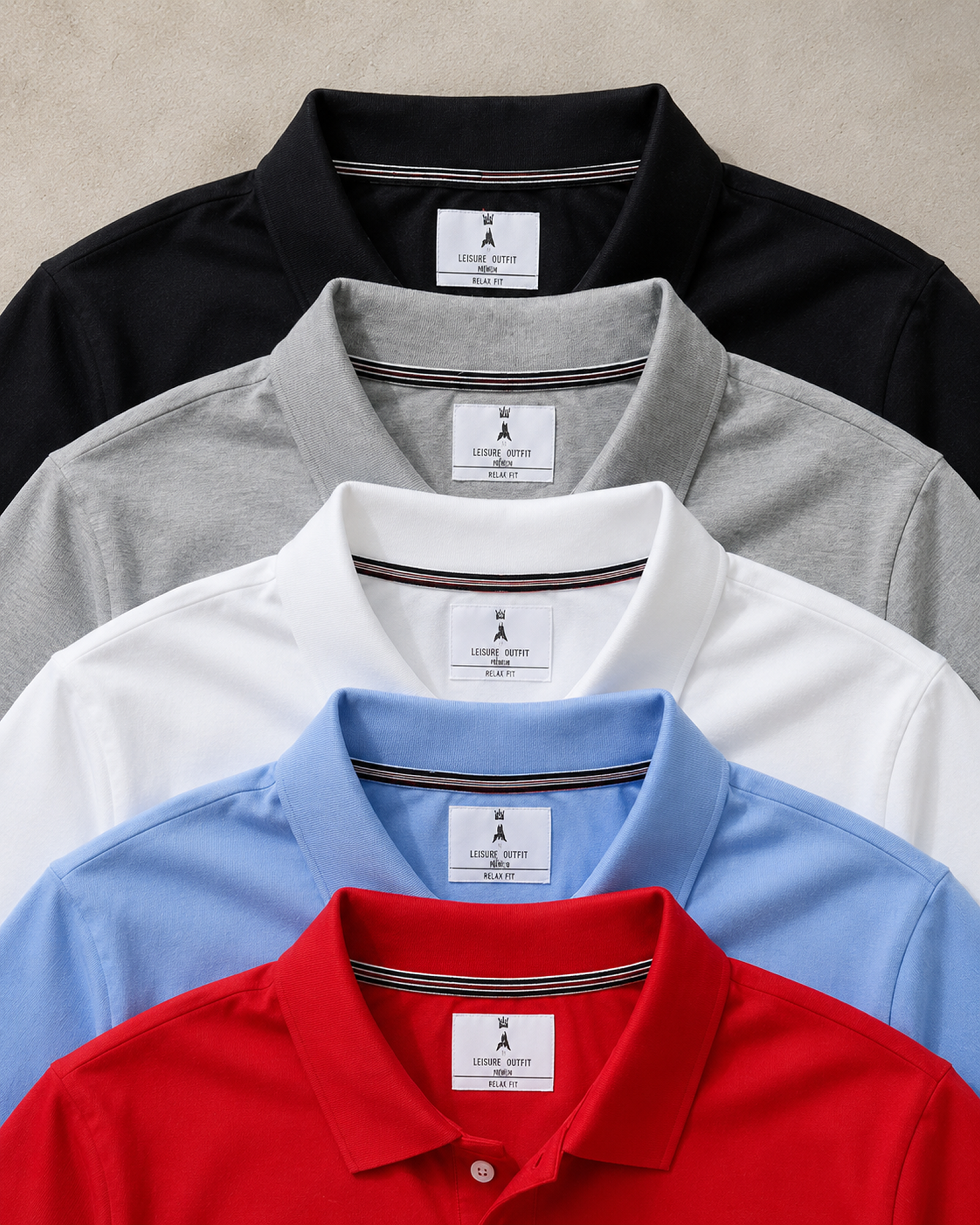 The Cotton Polo — Pack of 5